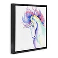 thumbnail image 3 of Stupell Industries Bohemian Windblown Mane Unicorn Black Floating Frame Canvas Art, 18 x 18, by Chelsea Goodrich, 3 of 8