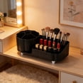 thumbnail image 6 of Rotating Makeup Organizer, 360 Degree Rotating Cosmetic Brush Storage Box, Vanity Desk Lipstick Eyeshadow Holder Display Stand, Beauty Supply for Home Bathroom and Vanity, 6 of 6