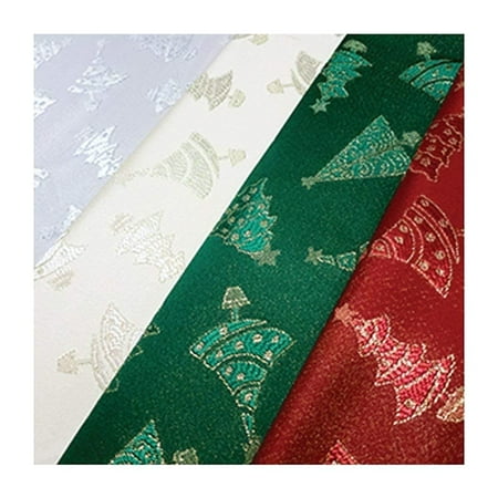 

Christmas Holidays Brocade Collection In Glittery Tree Print Table Runner
