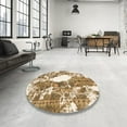 thumbnail image 3 of Ahgly Company Indoor Rectangle Abstract Light Brown Abstract Area Rugs, 8' x 12', 3 of 6