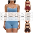 thumbnail image 3 of Two Piece Casual Workout Sets for Women Athletic 2 Piece Summer Outfits Lounge Matching Sets Clothing,Fitness(Sky Blue,S), 3 of 9