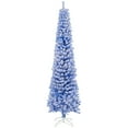 thumbnail image 1 of HOMCOM Snow Flocked Pencil Christmas Tree Slim Artificial Christmas Tree, 1 of 10