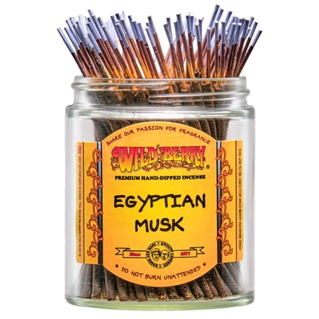 50x Wild Berry Shorties 4 Incense Sticks - Egyptian Musk - USA Made Hand Dipped Wildberry