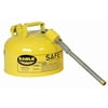 Eagle Mfg Type II Safety Can,Yellow,9-1/2 In. H U226SY
