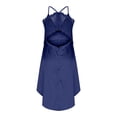 thumbnail image 5 of Antinious Women Camis Sleeveless V-Neck Casual Solid Lace Back Stylish Dress, 5 of 5