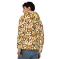 thumbnail image 4 of Uemuo Vintage Floral for Men's Fashion Full-zip Hoodies & Sweatshirts with Kangaroo Pocket, Zip-up Hooded Sweatshirt, Moisture Wicking & Breathable-Large, 4 of 5