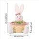 thumbnail image 3 of 2X de Dulces de Pascua, Canasta de Pascua de Conejito, Canasta de Almacenamiento de Dulces de Pascua, Caja de Regalo para Decoración de Mesa, Regalo de Pascua,A, 3 of 3
