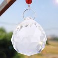 thumbnail image 2 of Bright Delicate Hanging Pendant,  Glass Clear Transparent Rainbow Suncatcher, For Home, 2 of 8