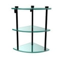 thumbnail image 7 of Allied Brass NS-6-BBR Three Tier Corner Glass Shelf, Brushed Bronze, 7 of 7