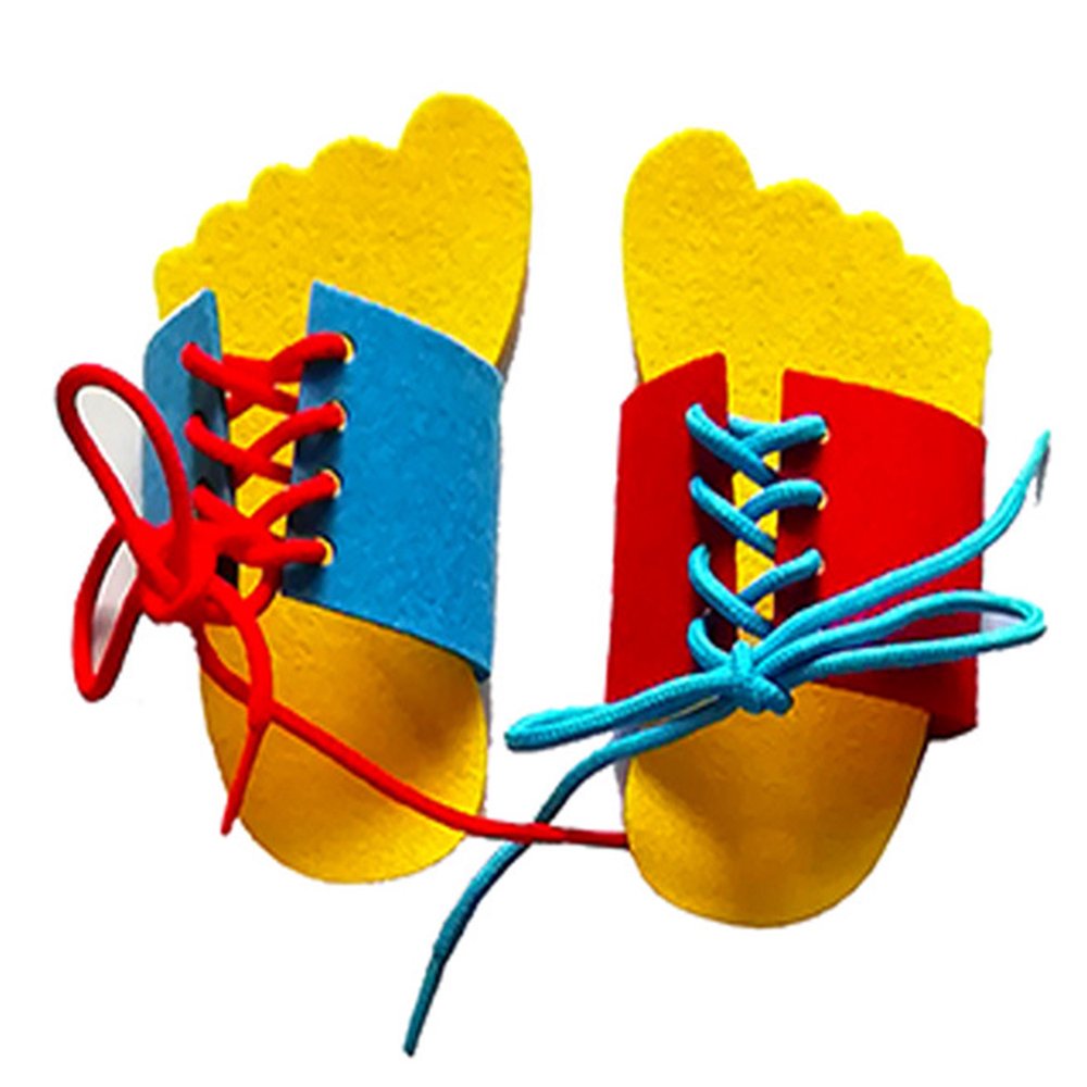 Jouet D'entraînement à Lacer - Pour Apprendre à Faire Ses Lacets, En Bois, éducatif Pour Enfants