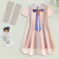thumbnail image 1 of Vestido Ropa para niñas Cos, estilo informal, ropa de juego de rol caqui, traje de fiesta con lazo Kuymtek Caqui 8-9 años para Niña, 1 of 9
