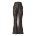 thumbnail image 5 of Sparkly Sequin Flared Pants for Women Y2k Slim Fit Elastic Waist Wide Leg Shiny Sequins Pants Rave Outfits Clubwear, 5 of 5