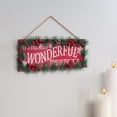 thumbnail image 2 of Most Wonderful Time Wall Hanging, Durable Wood, MDF, Seasonal Décor - Measures 16" x 6", by Holiday Peak, 2 of 4