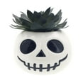 thumbnail image 1 of Way To Celebrate Halloween Dolomite Pumpkin Planter, White, 1 of 7