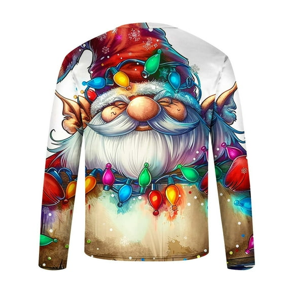 WXLWZYWL Ugly Christmas Sweater Light Up Funny Party Pullover Men Holiday Knit Pullover Matching Ugly Christmas Sweater Sweatshirts