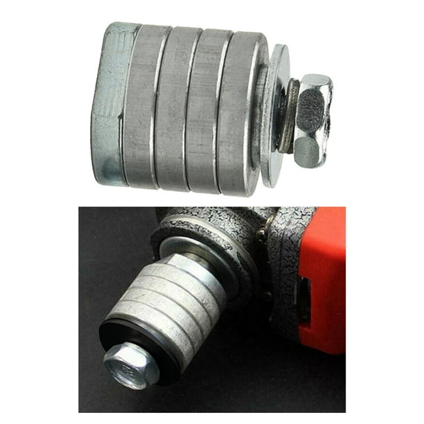 Adaptador de amoladora de material acero al carbono, cabezal de conversión de mandril, taladro eléctrico, convertir 100 / 125, tuerca de bloqueo, M10 shamjiam Adaptador de amoladora angular