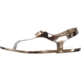 thumbnail image 3 of MICHAEL Michael Kors Mira Metallic Jelly Thong Sandals, Gold, 3 of 6