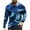 Blue, variant on VERUGU Mens Casual Long Sleeve Camouflage Shirts Fashion Fall Crew Neck Top Base Shirt Green M