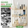 thumbnail image 2 of Garmic 3-Tier Bathroom Counter Organizer Countertop Storage Organizer Makeup Organizer Space Saving Vanity Trays – Gold, 2 of 8