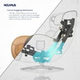 thumbnail image 4 of Nouhaus Heated Classic Massage Chair Full Body and Spot Massaging Recliner with Ottoman, Bluetooth Speaker, in-Chair Charger Caramel, 4 of 12