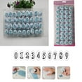 thumbnail image 4 of 26 Pcs Letter Number Chocolate Molds Plastic Safe Spring Design Chocolate Baking Mould, 4 of 6