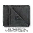 thumbnail image 6 of Sunbeam Slate Gray Microplush Cordless Electric Blanket, 6 of 9