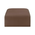 thumbnail image 6 of Meridian Furniture Arc Brown Vegan Leather Ottoman, 6 of 7