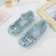 thumbnail image 5 of Zapatos de cuero para niñas, tacón alto, otoño, lentejuelas, moda, niña pequeña, zapatos de princesa de cristal, 5 of 6