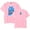 Pink, variant on Jey Uso Eat Sleep Yeet Repeat T-Shirt Women Men Crewneck Short Sleeve Fashion Tee