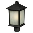thumbnail image 2 of Z-Lite 507PHM-533PM-BK- Outdoor Post Light Black Aluminum Glass, 2 of 2