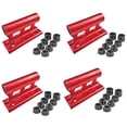 thumbnail image 1 of 4X Bike Car Roof Mount Rack Holder Transportation Mount Rack Quick Release Thru Axle Bicycle Bracket Holder Red,4 x Car Roof Mount Rack,Red, 1 of 8