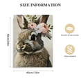 thumbnail image 2 of ARISTURING Canvas Wall Decor Rabbit With Flowers On His Head Animal Poster Wall Decor Cute Print Picture Paintings for Living Room Bedroom Wall Decorations, 2 of 5