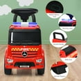 thumbnail image 4 of Patiojoy Kids Ride On Car Fire Engine Licensed Mercedes Benz Scooter w/ Storage Space Indoor & Outdoor Use, 4 of 6