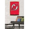 thumbnail image 2 of NHL New Jersey Devils - Logo 21 Wall Poster, 22.375" x 34", Framed, 2 of 3