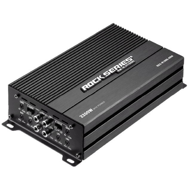 Mini Amplificador Full-Range 4 Canales Rock Series RKS-R1000.4DM 2200 Watts Clase D Open Show Rock Series RKSR10004DM