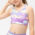 thumbnail image 4 of NAISIBABY Girls Sports Bra, Racerback Straps Seamless Comfortable Breathable Training Bras Purple Size 10T, 4 of 4