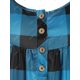 thumbnail image 3 of Camiseta de Henley de Talla Extra a Cuadros Rosegal  Mangas largas de talla grande, 3 of 5
