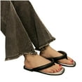 thumbnail image 5 of Anuirheih Slip on Sandals Women,Women's Foot Clip Mules Casual Shoes Beach Wear Comfortable Sandals Flat Slippers(Silver), 5 of 5