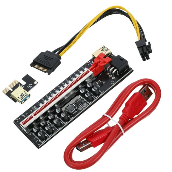 1 Set GPU Riser PCIe 16X Extension Cable GPU Riser Adapter GPU Mining Supply