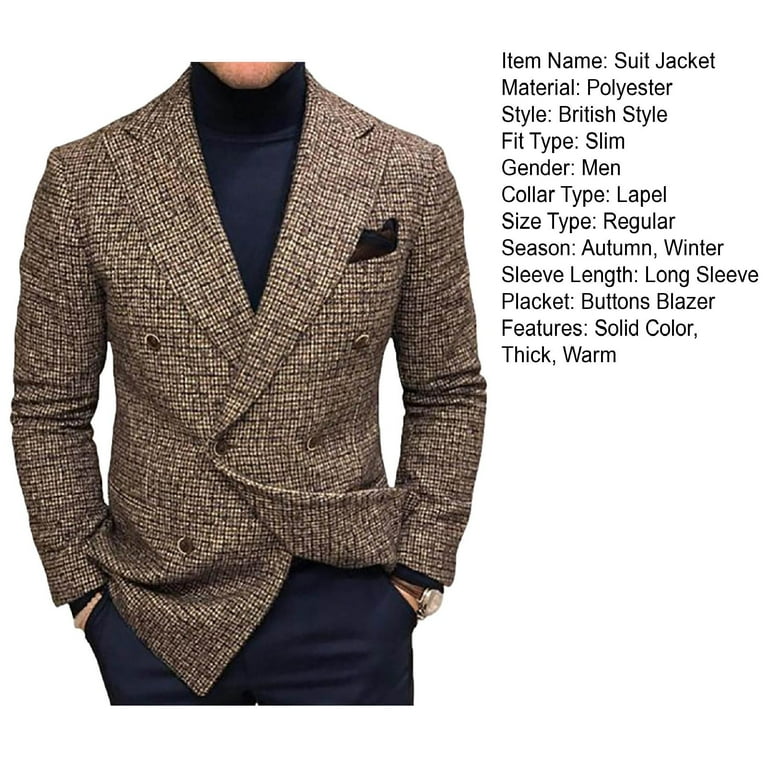 Street British Style Solid Buttons Turndown Collar Outerwear Street British Style Solid Buttons Turndown Collar Outerwear