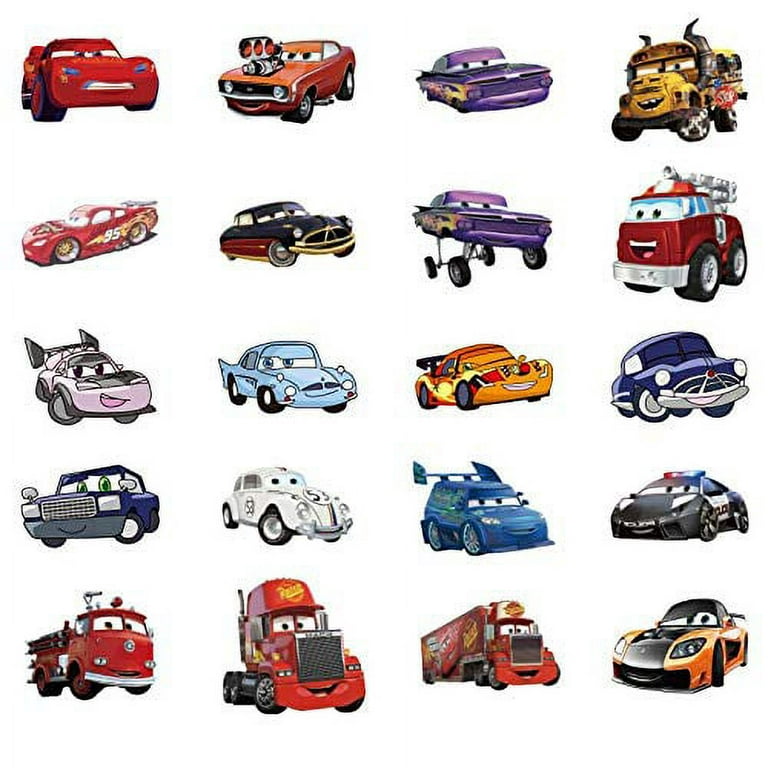 Cars Cute Cartoon Stickers | 50 Pcs Lightning McQueen Cartoon Stickers For  Tags Crafts Windows Water Bottles, Car, Laptop, Luggage Skateboard