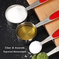 thumbnail image 3 of shiyou-Measuring Cups and Spoons Set, 10 Piece Stainless Steel Measuring Cups, Metal Measuring Spoon Cup Set for Dry Liquid Food, Measure Measurement Cups for Kitchen Cooking Baking, 3 of 4