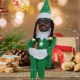 thumbnail image 1 of Muñeco Elfo De Navidad Snoop on The Stoop Christmas Elf Doll Fieltro Resina Muñecas Juguetes Ornamento (Verde B), 1 of 5