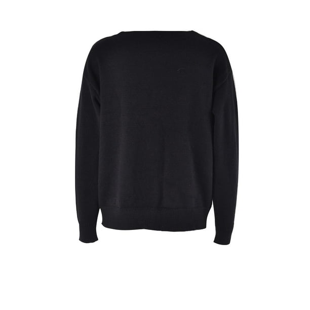 Plain black sweater women's sale