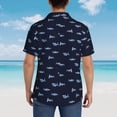thumbnail image 6 of Daiia Party Shark Cute Hawaiian Shirt for Men Gentle Cotton Regular Short Sleeve Casual-Medium, 6 of 9