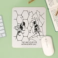 thumbnail image 3 of CafePress - Bee Skips Geometry Class Mousepad - Non-slip Rubber Mousepad, Gaming Mouse Pad, 3 of 5