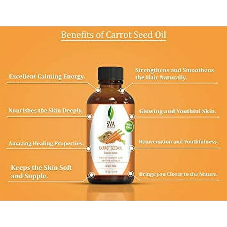 Carrot Seed Oil for Skin, Virgin, Size: 1oz (30ML)