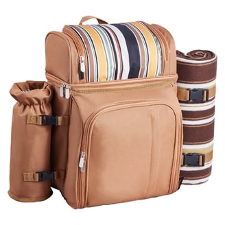 Picnic at Ascot Bold Picnic Backpack for 4 with Blanket - Walmart.com