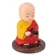 thumbnail image 3 of Estatua Cute Monk Car Ornament Solar Powered Waving Hands Monk Car Interior Display Decoración con 2 antideslizante Mats para Home Red LHCER Descripción de la referencia, 3 of 8