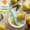 thumbnail image 4 of Premium Swivel Vegetable Peeler, Soft Grip Handle and Ultra Sharp Stainless Steel Blades - Perfect Kitchen Peeler For Veggie, Fruit, Potato, Carrot, Apple - Mint, 4 of 14